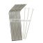 Set Of Stainless Steel Straws Free Cleaning Brush Included Strongest Metal Reusable Eco Friendly Drinking Straws
