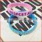 Newest design fashion charming bangle silicone bracelet