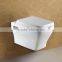 Rectangle Shape Wall Hung Ceramic Toilet WC