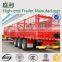 3 axles 50T bulk cargo truck / side wall semi trailer