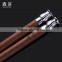 patent wooden sterling silver chopsticks wholesale flatware with exchangeable end for personal gift wedding presents