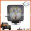 Best selling 27W IP67 Square led work light for trucks,atv,utv