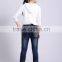 2015 latest design children jean pants girl pants printed