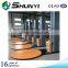 Stretch film pallet goods wrapping machine vertical
