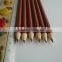 cutom size promotional natural wooden color pencil with logo printing