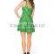 Designer One Piece Party dress Women Sexy Dress Plus Size Green Question Print N4-31