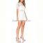 Hot Selling Elegant Modest Lady White Lace Short Sleeve Fashion Jumpsuits