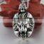 fashion jewelry gift mens silver stainless steel lion pendant necklace 24''chain