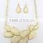 New arrival resin saree necklace set