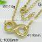 Dainty infinity golden long chain necklace