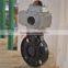 small upvc plastic butterfly valve with electric actuator
