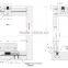 Wardrobe Sliding Door Fittings with steel and nylon sliding door fittings