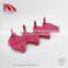TPU ear tag for sheep in peach red 32*32 mm