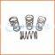 Customized wholesale quality 3" metallic rainbow coil spring
