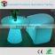 Cordless waterproof IP65 illuminated flashing multicolor change led table set