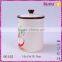 simple desgin home kitchen ceramic storage jar