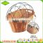 Wholesale custom Eco-friendly handmade durable wicker quality removable bicycle basket
