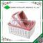 Wicker storage Xmas gift hamper basket with linning with 3 sizes
