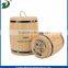 Wooden barrel christmas candy package