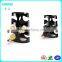 Custom hot bending single wine bottle display holder on desk for stores
