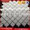 Popular morden lantern shape carrara stone mosaic tile kitchen backsplash