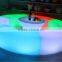 Elegant popular led rechargeable illuminated bar stool chair