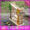 2016 new design funny children wooden ramp racing set W04E044