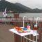 High Quality Adjustable Outdoor Folding Balcony Hanging Table With Cup Holder