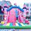 customized PVC inflatable dry silde , high safety grade commercial tall slide