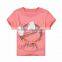 Wholesale cotton kids t shirt baby girl round neck t-shirt