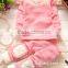 Wholesale Long Sleeve Latest Embroidery Designs Suits Baby Plus velvet thicker autumn and winter pajamas