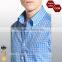 OEM Brand Logo Casual Design Blue Formal Mens Plaid Shirt