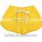 Top quality custom design 100 cotton plain girls beach shorts