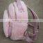 Myfur Cute Baby Pink Girls Fashion Mink Fur Leather Backpack Customized Bags