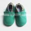 2015 hot selling genuine leather baby moccains rubber sole moccasins