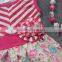 girls summer dress 2-7t available baby kids hot pink flower high low dress with matching headband and necklace set
