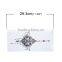 Paper Removable Waterproof Temporary Sternum Tattoo Sticker Body Art Black Flower Pattern Temporary Tattoos For Men