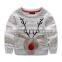 B40696A 2017 new design kids clothing boy Christmas deer sweaters