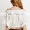 ladies casual tops off shoulder latest design pretty women clothing wholesale