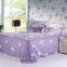100 polyester microfiber bed sheet,soft bed sheet sets and rose printed bedding set BS385
