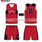 china custom sublimation color blue red yellow basketball jersey uniforms design