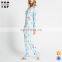 New products 2017 satin ribbon print women onesie pajamas wholesale