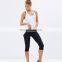 women curved hem get fit white tank top