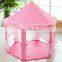 Children Indoor Play Tent Princess Castle Playhouse for Kids Pink With Storage Bag