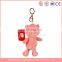 Mini stuffed plush soft toy plush animals pig keychain