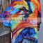 KGN INDIAN STYLE HAND PAINTED INSPIRED SILK BLEND ART TO WEAR LONG PONCHO AND BEAUTIFUL TUNIC DRESS