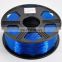 Factory wholesale YASIN transp blue PETG 1.75mm3d printer filament