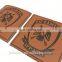 Jeans pu patch custom embossing logo leather labels for bags/hat