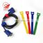 Custom hook loop management straps print logo nylon colorful
