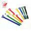 Bright colors custom cable marker tidy hook and loop cable tie with label